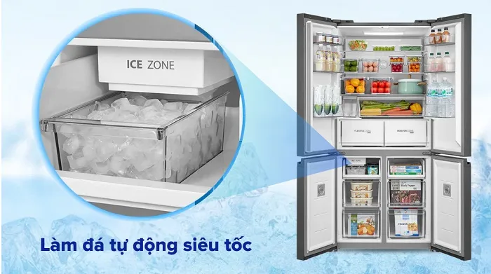 Làm đá tự động nhanh chóng mỗi khi cần